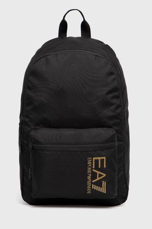 EA7 Emporio Armani hátizsák fekete, nagy, sima