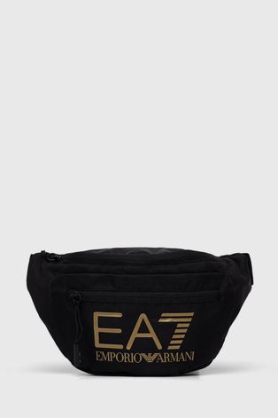 Τσάντα φάκελος EA7 Emporio Armani χρώμα: μαύρο