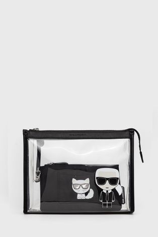 Козметична чанта Karl Lagerfeld в черно