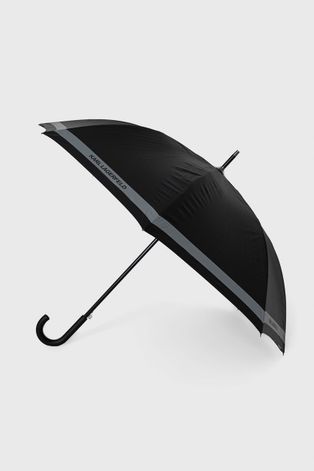 Kišobran Karl Lagerfeld boja: crna