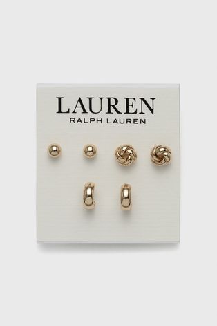 Lauren Ralph Lauren Kolczyki (3-pack) kolor złoty
