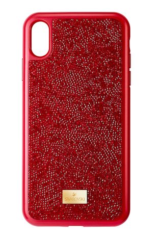 Кейс за телефон Swarovski iPhone X/XS Glam Rock в червено