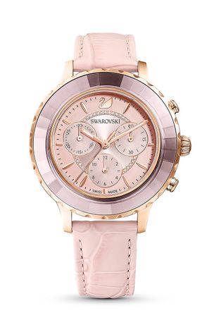 Ρολόι Swarovski γυναικείo, χρώμα: ροζ