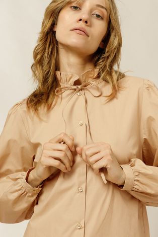 Памучна блуза Ivy & Oak дамска в розово с изчистен дизайн