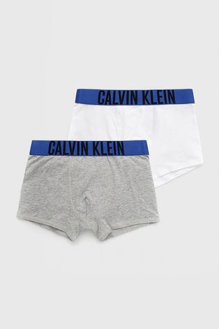 Dětské boxerky Calvin Klein Underwear šedá barva
