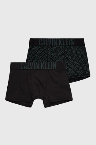 Dětské boxerky Calvin Klein Underwear zelená barva