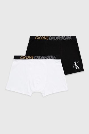 Dětské boxerky Calvin Klein Underwear bílá barva