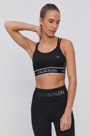 Športová podprsenka Calvin Klein Performance čierna farba