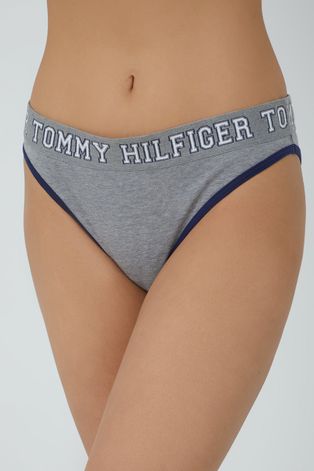 Nohavičky Tommy Hilfiger šedá farba