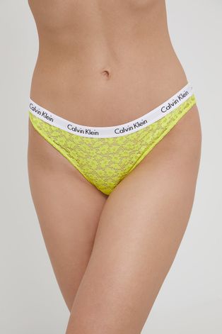 Nohavičky Calvin Klein Underwear žltá farba