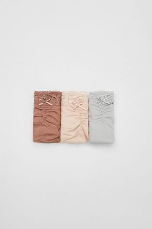 Women'secret Stringi (3-pack) kolor różowy