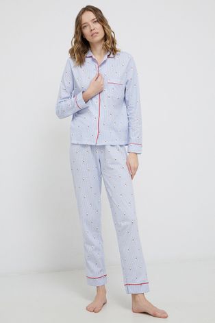 Women'secret pamut pizsama kék