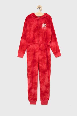 Dětský pyžamový overal GAP x Disney červená barva, s aplikací