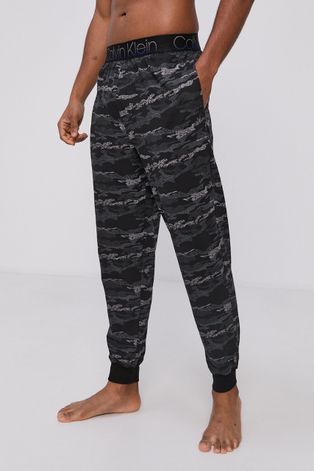 Calvin Klein Underwear Spodnie piżamowe męskie kolor czarny wzorzyste