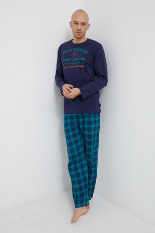 Pidžama komplet Tom Tailor boja: tamno plava