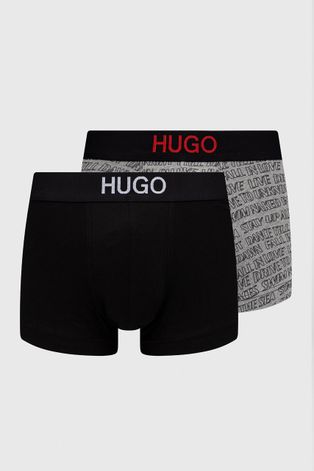 Hugo Bokserki (2-pack) męskie kolor szary