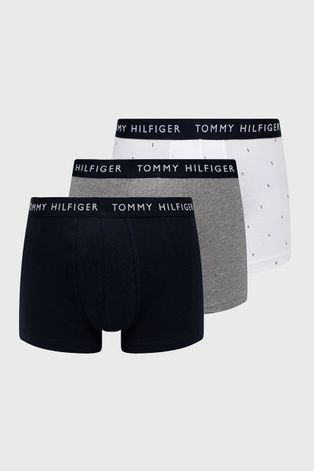 Boxerky Tommy Hilfiger (3-pack) pánske, čierna farba
