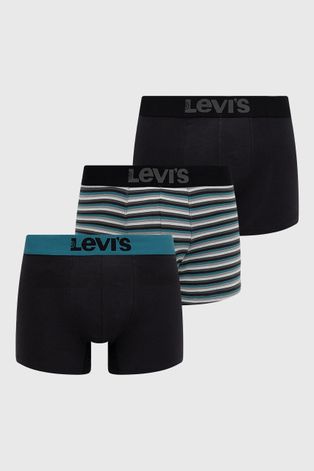 Levi's Bokserki (3-pack) męskie kolor czarny