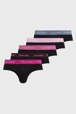 Calvin Klein Underwear Slipy (5-pack) kolor czarny