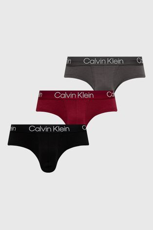 Slipy Calvin Klein Underwear pánske, šedá farba