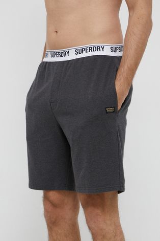 Kratki doljnji dio pidžame Superdry za muškarce, boja: siva