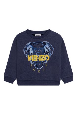 Kenzo Kids Bluza dziecięca kolor granatowy z nadrukiem