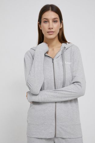 Пижамная кофта Calvin Klein Underwear женская цвет серый