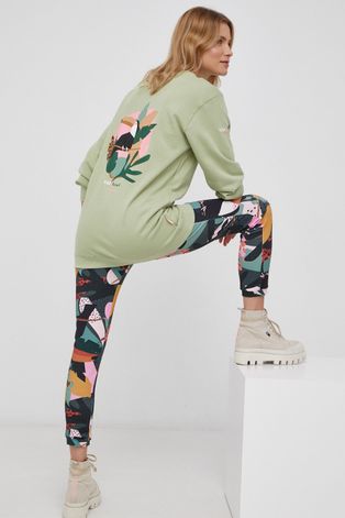 Βαμβακερή μπλούζα Femi Stories γυναικεία, χρώμα: πράσινο