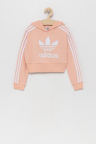 Дитяча кофта adidas Originals колір рожевий з аплікацією