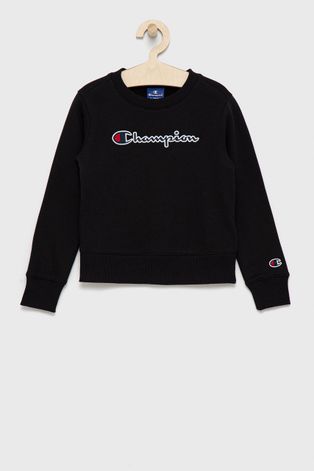 Champion Bluza dziecięca kolor czarny z aplikacją