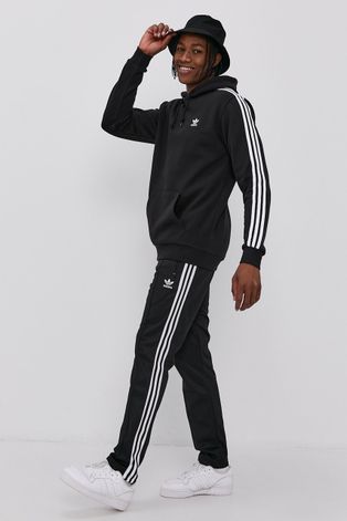 Dukserica adidas Originals za muškarce, boja: crna, s kapuljačom