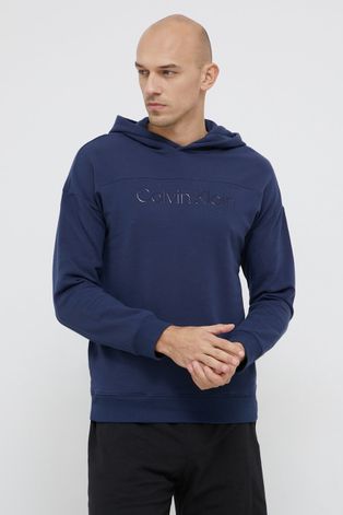 Dukserica Calvin Klein Underwear za muškarce, boja: tamno plava, s kapuljačom