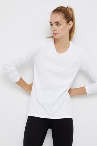 Majica dugih rukava Peak Performance za žene, boja: bijela
