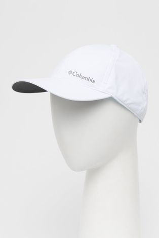 Čepice Columbia bílá barva, s aplikací