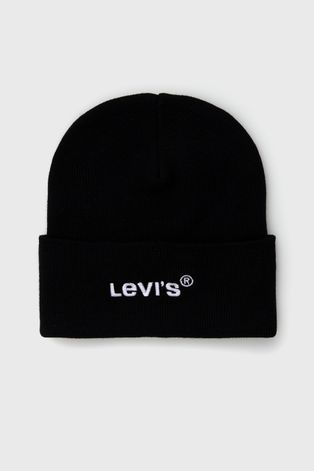 Čepice Levi's černá barva,