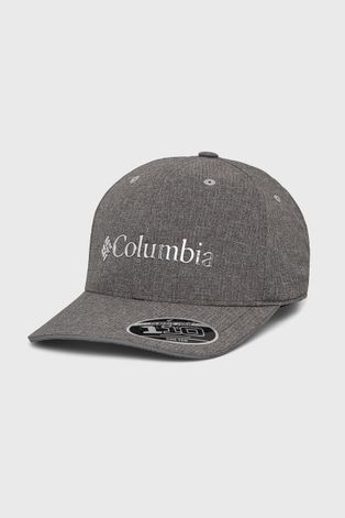 Čepice Columbia šedá barva, s aplikací