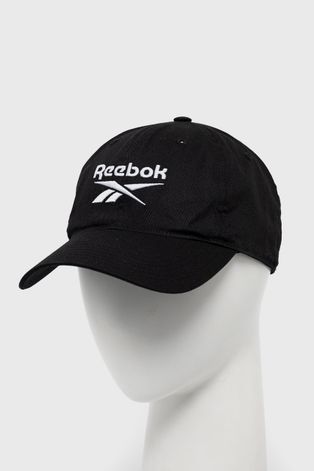 Čepice Reebok černá barva, s aplikací