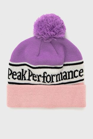 Peak Performance Czapka kolor różowy