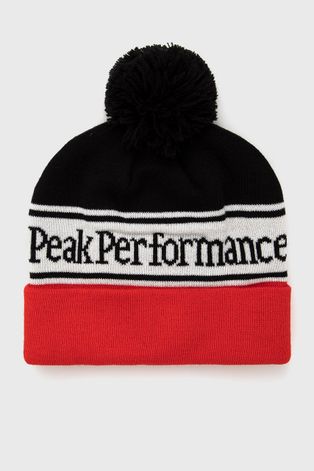 Шапка Peak Performance колір червоний
