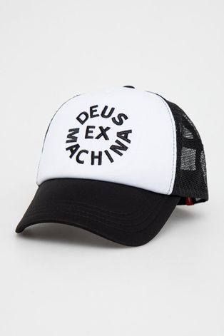 Шапка Deus Ex Machina в бяло с апликация