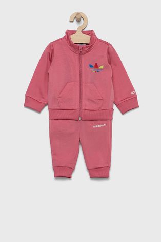 Дитячий спортивний костюм adidas Originals колір рожевий