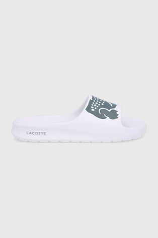 Pantofle Lacoste dámské, bílá barva