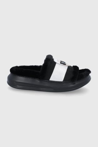 Kućne papuče Karl Lagerfeld boja: crna