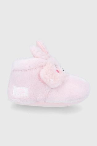 UGG Papuci copii Bixbee Llama Stuffie culoarea roz