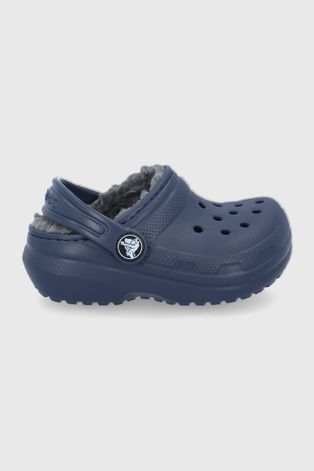 Παιδικές παντόφλες Crocs χρώμα: ναυτικό μπλε