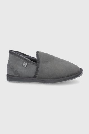 Kućne papuče od brušene kože Emu Australia boja: siva