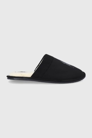 Pantofle Polo Ralph Lauren Big Klarence černá barva