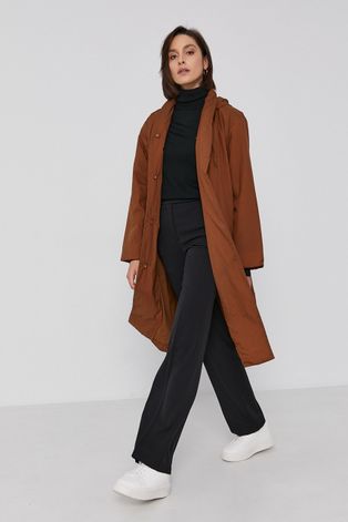 Пальто United Colors of Benetton жіноче колір коричневий перехідне