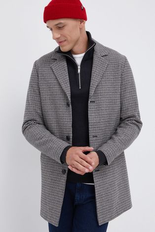Пальто Produkt by Jack & Jones чоловіче колір коричневий перехідне