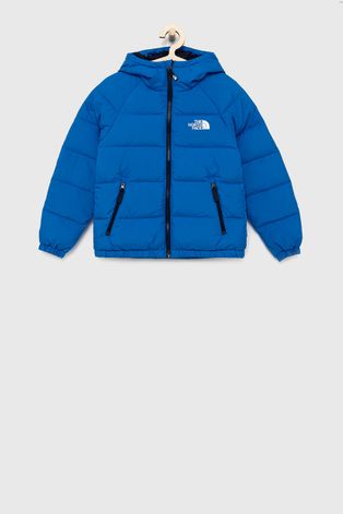 Dvostrana dječja pernata jakna The North Face boja: plava